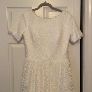 White Lace Bridal Gown